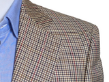 Vintage Marks & Spencer St Michael Sport Coat 38/40R Tan Check 2-button Wool