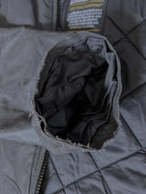 Barbour Bomber Jacket S Charcoal Brown Track Waxed Cotton