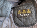 Barbour Jacket M Navy Blue Akenside Padded Quilt Polyamide