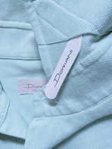 Doriani Milano Polo Shirt XXL Ice Blue Cotton Pique