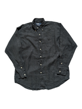 Polo Ralph Lauren Shirt XL Charcoal LS BD Linen
