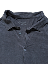 Falconeri Shirt L/XL Soft Navy Blue Knit Linen