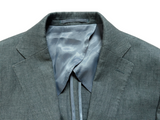 John Lewis x Leomaster Sport Coat 38R Teal Herringbone 2-button Linen