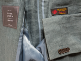 John Lewis x Leomaster Sport Coat 38R Teal Herringbone 2-button Linen