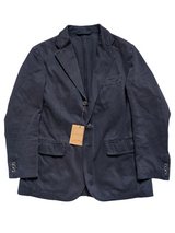 LBM 1911 Sport Jacket 40R Navy Blue 3-button Washed cotton