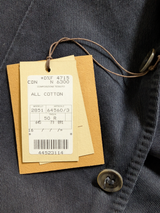 LBM 1911 Sport Jacket 40R Navy Blue 3-button Washed cotton