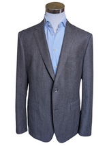 Hugo Boss Sport Coat 44R Earthy Grey Wool Tesse