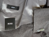 Hugo Boss Sport Coat 44R Earthy Grey Wool Tesse