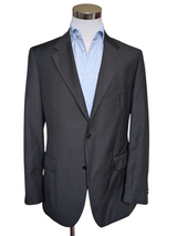 Boggi Milano Suit 40R Charcoal Grey Superfine Wool