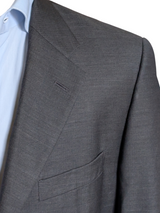 Boggi Milano Suit 40R Charcoal Grey Superfine Wool