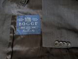 Boggi Milano Suit 40R Charcoal Grey Superfine Wool