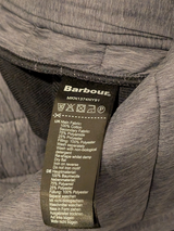 Barbour Hybrid Quilted Sweater/Jacket S Blue-Grey/Black Cotton