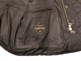 Barbour Jacket S/M Soft Charcoal Grey Millton Quilted Polyester Gore-Tex