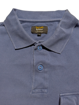 Barbour x Land Rover Polo Shirt XL Pale Blue Cotton Pique