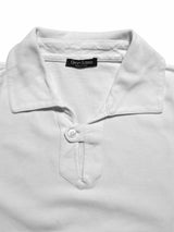 Gran Sasso Polo Shirt M White Cotton Pique