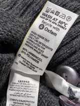 Marks & Spencer Shawl Cardigan M Charcoal Thick Wool
