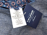TM Lewin London Sport Coat 38R Slim Blue Weave Cotton/Linen