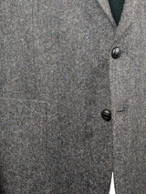 Vintage Marks & Spencer Sport Coat 44L Grey Donegal Flecked 2-button Wool