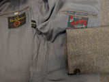 Vintage Brook Taverner Sport Coat 39/40R Greyish Brown West of England Wool Tweed
