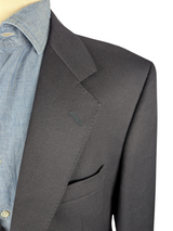 Vintage Marks & Spencer St Michael Blazer 44R Navy 2-button Wool