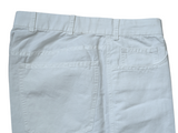 LBM 1911 Trousers 33 White High Rise Flat Front Thin Cotton/Linen