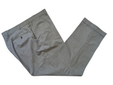 Luigi Bianchi Lubiam Trousers 40x31.5 Black/White Check Flat Front Full Fit Wool