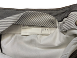 Luigi Bianchi Trousers 33 Earthy Grey Plaid Flat Front Tailored Fit Wool
