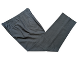 Luigi Bianchi Lubiam Trousers 40 Grey Pleated Full Fit Wool
