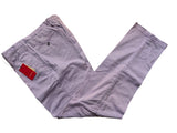 LBM 1911 Trousers 35 Lilac Twill Flat front Straight Leg Cotton