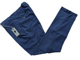 LBM 1911 Trousers 35/36 Blue Twill Flat front Straight Leg Cotton