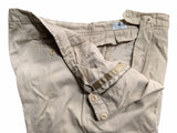 Marco Pescarolo Trousers 37/38 Beige Flat Front Cotton Microcord