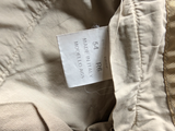 Marco Pescarolo Trousers 37/38 Beige Flat Front Cotton Microcord