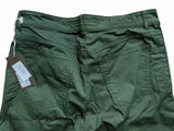 Marco Pescarolo 5 Pocket Trousers 32/33 Green Flat Front Cotton/Elastane