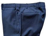 TM Lewin REDA Suit 42L Bright Navy Blue 2xTrousers Pure Wool
