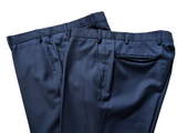 TM Lewin REDA Suit 42L Bright Navy Blue 2xTrousers Pure Wool