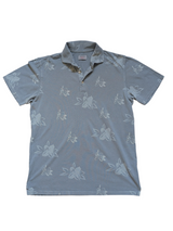 Gran Sasso Polo Shirt Pale Blue Floral Cotton Pique