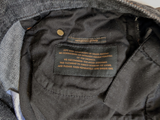 Zegna Couture XXX Jeans 34 Dark Charcoal Grey 5 pocket Cotton Denim