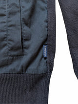 Barbour Hybrid Sweater/Jacket M Slim Navy Blue Cotton