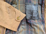 Barbour Coat S/M Tan Livingstone Waxed Cotton