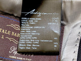 Artigiani x VBC Sport Coat Blazer 44R Black Wool Fresco