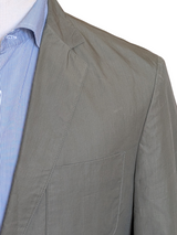 Hugo Boss Suit 40R Olive Green Cotton