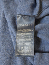 Hackett Sweater XL Blue Cotton/Cashmere