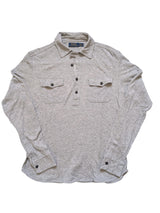 Ralph Lauren Long Sleeve Polo Shirt M Light Grey Cotton