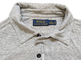 Ralph Lauren Long Sleeve Polo Shirt M Light Grey Cotton
