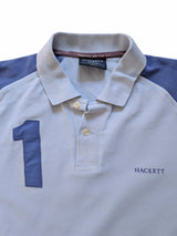 Hackett Polo Shirt M Sky Blue Cotton Pique