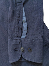 Hackett London Shirt M Soft Navy Slim Fit Cotton Jersey