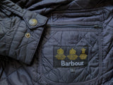 Barbour Jacket L Navy Blue Ariel Padded Quilt Polyester