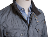 Barbour Jacket S Gunmetal Blue Ariel Polarquilt Polyamide