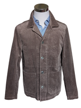 Oscar Jacobson Hampus Overshirt/Jacket M Taupe Cotton Corduroy