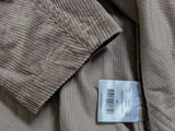 Oscar Jacobson Hampus Overshirt/Jacket M Taupe Cotton Corduroy